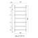 Water heated towel rail Domoterm "Orpheus", P7, 7 crossbars, 500 x 700 mm, chrome