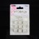 A set of plastic buttons on the leg, 13 × 13 mm, 10 pcs, silver color