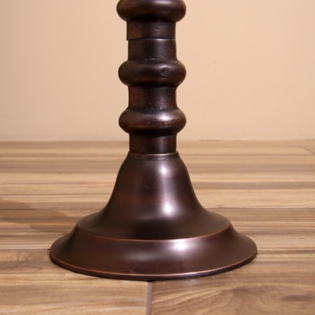 Coffee table 41x41x57 cm, aluminum/marble-4
