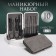 Manicure set, 10 items, in case, gray/black color