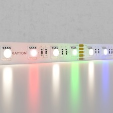 Светодиодная лента Maytoni, 24В, IP20, 5050, 19,2Вт/м, 4000K, 5 м, свечение RGB+W