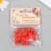 Beads for creativity plastic "Scarlet beads" set of 16 grams 1.2x1.2 cm