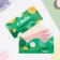 Money envelope "Happy birthday" circles on green, 16.5 x 8 cm