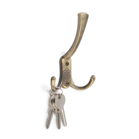 Furniture tundra hook TKT003 Light, three -rod, bronze-2