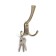 Furniture tundra hook TKT003 Light, three -rod, bronze