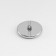 Metal button on the leg "Ornament, decorative, d = 25 mm, white/black/silver color