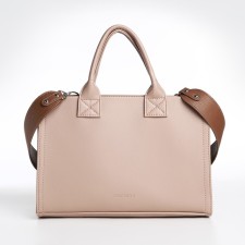Female bag Textura, tout, medium size, beige color