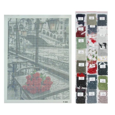 Diamond mosaic “Waiting for your beloved” 30 × 40 cm, 33 colors-1