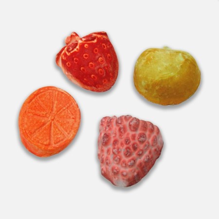 Mineral stone "Pigger" for rodents, fruits, a set of 4 pcs, 18 g-3