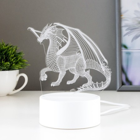 Speaker Lamp "Dragon" LED 7 USB/from white batteries 13x9.5x15.5cm Risalux-1