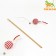 Domesticon-pound with a ball on a wooden handle, burgundy/white