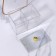 Organizer for storage "Flower", with a lid, 3 sections, 14 × 9 × 10.5 cm, the color is transparent/golden