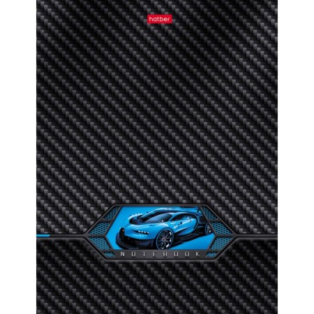 A5 Business Notepad, 96 sheets in the Autocarbon cage, solid cover, 6-color block