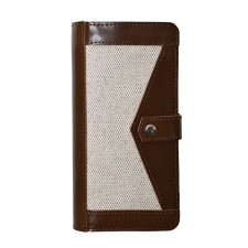 Wallet on the button, brown color