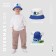 Panama Panama for the boy "Monster", white color, rr 54
