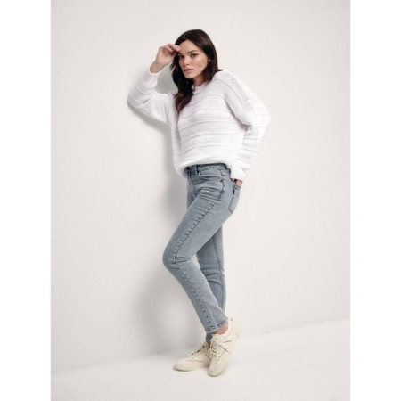 Women's jeans CONTE Elegant Straight Leg, XS size, Acid Grey color-2