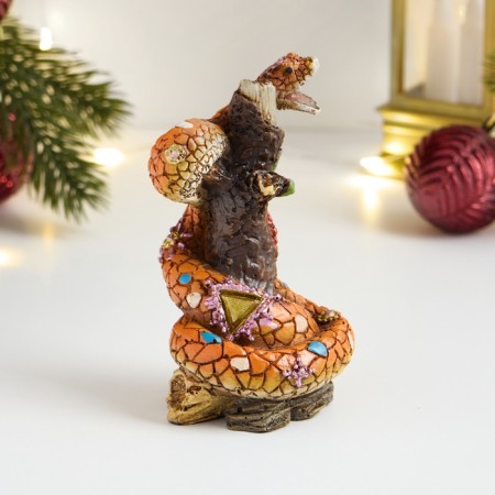 Figure "Snake-Mosaic with an open mouth" 5x5x9cm, color-1