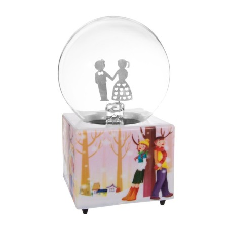 Plasmic ball "couple" color 8.5x8.5x17 cm Risalux-8