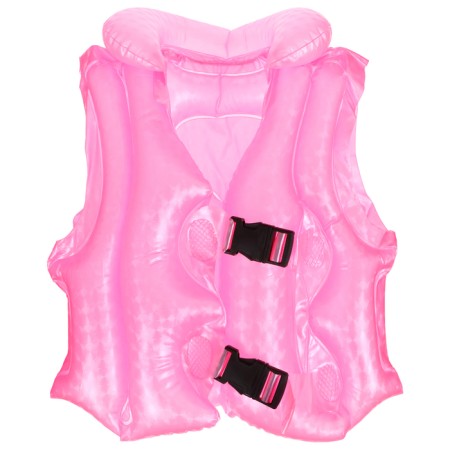 Vest for swimming "on the wave", p. M, 50 x 40 cm, pink color