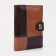 Male purse on the button, 3 in 1, for auto documents, passports, bills, pockets for cards, for coins, brown color