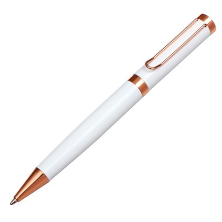 Gift handle, ball "Norfok" in the leatherette case, rotary, white body with gold-2