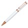 Gift handle, ball "Norfok" in the leatherette case, rotary, white body with gold