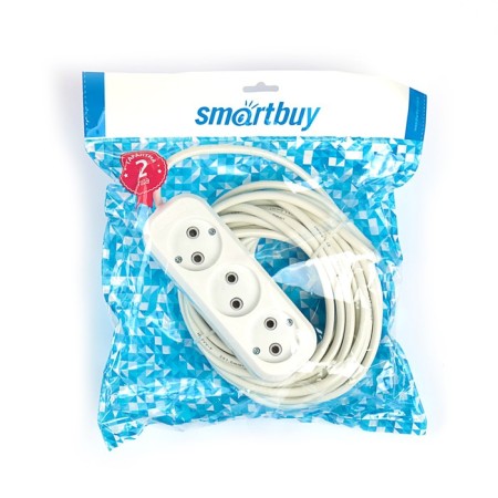Extension cordBuy, 3 sockets, 10 m, 10 A, 2200 W, PVS 2x1 mm2, without salary, white-2