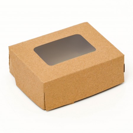 Container for removal, with a window, craft, 10 x 8 x 3.5 cm, set 10 pcs.-1
