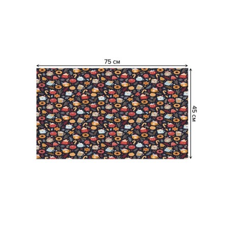 Fully rug in the hallway “Fent on Christmas”, size 45x75 cm-1