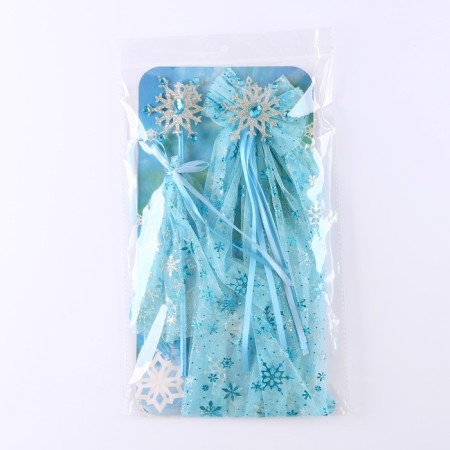 Carnival set "Snowflake", 2 items: hair clamp, rod-6