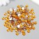 Decor for creativity plastic "Rhinest. Bright yellow" set 300 pcs d = 0.8 cm