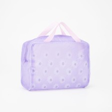 Lightning cosmetic bag, lilac color