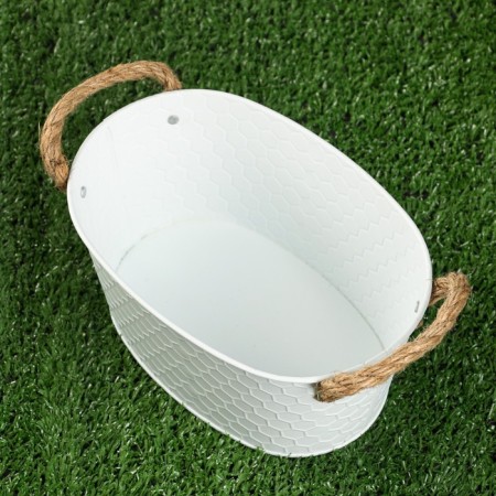 Kashpo "Finella", 20x14x10cm white-2