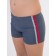 Bathing panties for boys, height 110-116 cm, graphite, gray, red color
