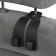 The hook on the head restraint is double, black