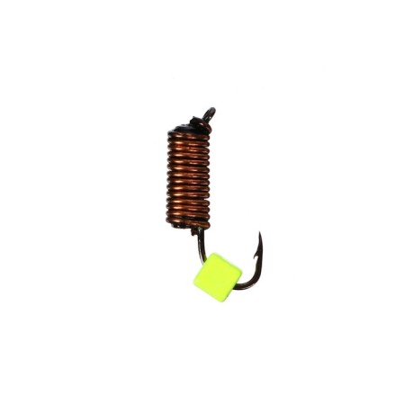 Mormyshka Wolfram Marlin’s Curs, 2 mm, 0.95 g, black + cube lemon UV, 15 pcs.