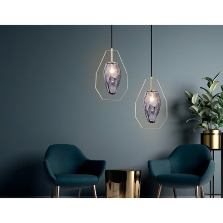 Suspended lamp with a replaceable lamp Ambrella Light, Traditional, TR3627, G9, Color Gold-3
