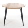 Round Round table "Orion", 950/1250x950x750, Black metal legs/oak canyon