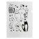 A4, 180 μm folder, calligrata "cats", translucent, with print, mix