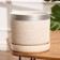 Flower pot "Brussels" White silver cylinder No. 4, 4.2 liters