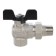 Ball barbar stout, full -pass, 1/2 ", internal/outer thread, American, butterfly
