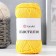 Yarn "Macrame Macrama" 100% polyester 130m/90g (142 yellow)