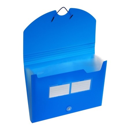 A4 elastic band, 12 departments, blue-2