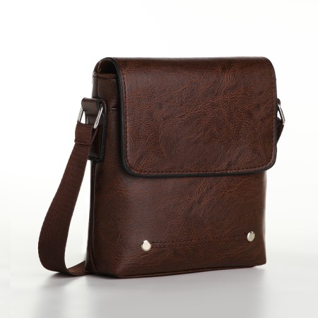 Male bag, brown color