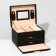 Steam for jewelry "Casket" sliding with a mirror, 17.5 × 14 × 13.5, color black