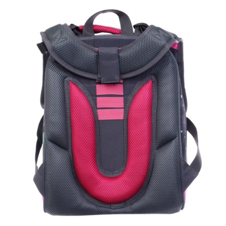 School backpack 38 x 30 x 16 cm, ergonomic back, stavia "cat + peas", gray-9