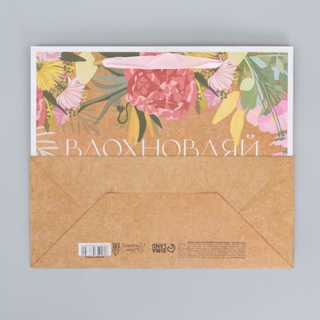 Package Gift Craft horizontal, packaging, “inspire”, ml 23 x 27 x 11.5 cm-5