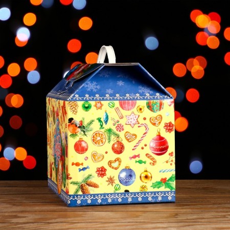 Gift box "New Year's casket", 24 x 25 x 19 cm-2