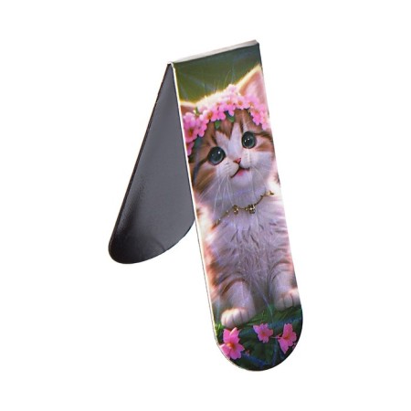 A set of magnetic bookmark for books Calligrata 6 pieces, "kittens", mix-9