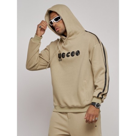 Sports suit men's, size 48, beige color-4